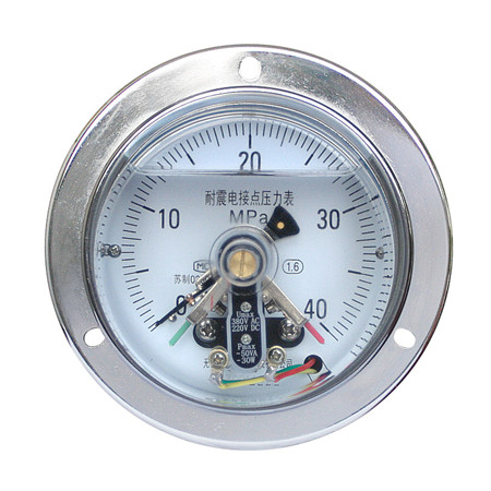 YXC-100-ZⅢ轴向带边耐震电接点压力表 YXC-100-ZⅢ轴向带边耐震电接点压力表